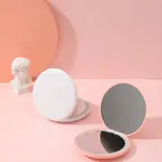 LED Lighted Travel Makeup Mirror, Daylight Compact Portable Large Lighted Folding Mirror 5 Inch Wide ,Rose Gold