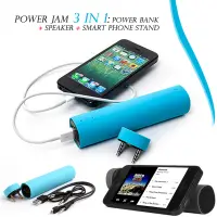 在飛比找蝦皮購物優惠-(天空藍)PowerJam 3in1 Power Bank 