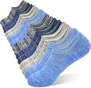 [ELUTONG] Mens No Show Socks Low Cut Ankle Athletic Socks with Cushion Cotton Invisible Liner Socks 8 Pack