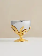 [L'Objet] L'Objet - Fern Gold-plated Stainless Steel Bowl - Silver - One size One size Silver
