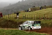 Jari Matti Latvala (FIN) Ford Focus WRC on stage 3 2007 WRC Rally Car Old Photo
