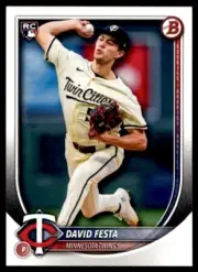 300 Card Lot 2025 Bowman Rookie #54 David Festa Twins RC