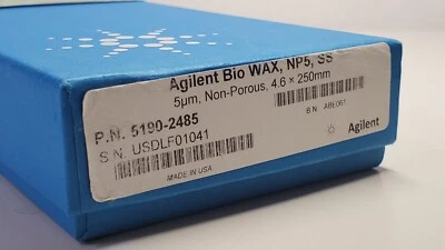 NEW Agilent Bio WAX, NP5, 4.6 x 250 mm. Anion Exch HPLC column 5 Mi. 5190-2485