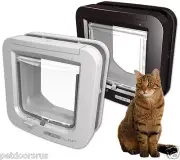 NEW - SureFlap Microchip Cat Flap & Mini Size Dog Door Keeps Out Neighbours Cats