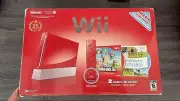 Nintendo Wii Super Mario Bros 25th Anniversary Limited Edition Red Console