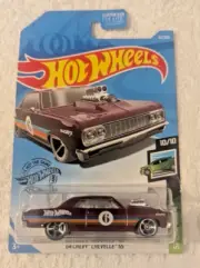 Hot Wheels '64 Chevy Chevelle SS #62 Burgundy Speed Blur SEE VIDEO OH YEAH!
