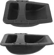 COOPHYA 2pcs Speaker Pulls Audio Handles Replacement Loudspeaker Handles White Speakers Recessed Handle for Speaker Cabinet Sound Speaker Handle Replacement Acoustic Plastic Black