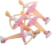 Kisangel 4pcs Delicate Princess Doll Figurines for Music Box Adorable Ballerina Dancer Accessories Decorative Figurines to Enhance Music Box Appearance