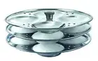 Idli Dhokla Maker Stand Steel Stainless Steel Cooker Kitchen Utensil 3Rack