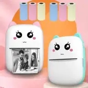 Mini Wireless Bluetooth Thermal Printer Label Maker for iOS Android + Paper