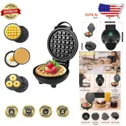 Non-Stick Mini Waffle Maker - Create Waffles, Donuts & Pancakes in Minutes!