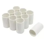 10Pcs White PVC Tube 20mm Slip End Full Port Pipe Connectors Adapters