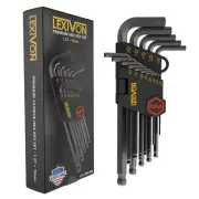 Allen Wrench Set 13-Piece Premium Metric Hex Keys L-Shaped Long Arm Ball End ...