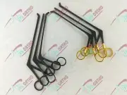 Crocodile Forceps Set of 6 Pcs Up, Down, STR Orthopedic Instrument Gold & Black