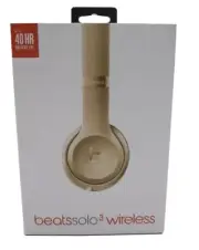 Beats Solo 3 Wireless On-Ear Headphones Apple W1 Chip Earph Special Edition Gold