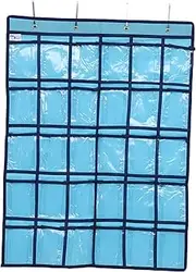 DOITOOL Calculator Holder Pocket Chart Wall Door Hanging Organizer for Cell Phones Study Cards Non Woven for Classrooms