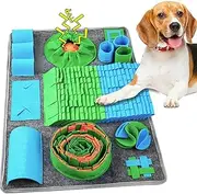 Snuffle Mat for Dogs, Interactive Feeding Game for Boredom and Mental Stimulation, Sniff Mat Helps Small Dogs and Cats Slow Eating and Keep Busy