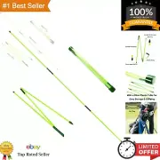 Golf Alignment Sticks 2 Pack Swing Training Aid Equipment Collapsible Trainer...