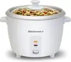 Electric Rice Cooker with Automatic Keep Warm Makes Soups, Stews, Grains, 3 Cups