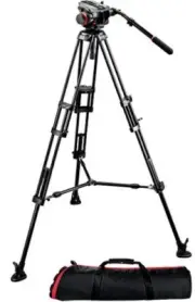 MANFROTTO | 546B TRIPOD WITH 504HD FLUID HEAD ✪NOS✪ 546BK RARE PRO CAMERA LIGHT