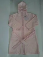 New Wheat Danish Design Girls Bathrobe with Hood Light Pink Size 6, 12 or 14