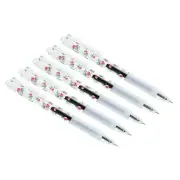 Black Gel Pen,20Pcs Fine Point Flower Rod With Black Soft Grip,0.5mm Roller Ball