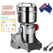 1500G Electric Herb Cereal Flour Bean Crusher Grain Grinder Mill Powder Machine