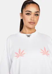 Plus Pixie Go Green Oversized Graphic Tee