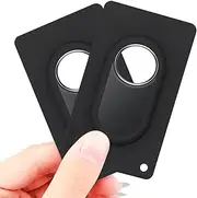 [Counlisha] 2 Pack Wallet Holder Compatible for Galaxy smarttag2,Slim Card Case Flexible Thin Insert Cover Galaxy tag 2 (2023) for Purse,Clutch Bag,Handbag,Backpack Wallet (Black)