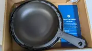 Prepd Skillet - 10 + 12 Inch Set Cast Iron Polished Non-Stick Flat Bottom Pans