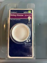 ROTARY DIMMER single pole - controls incandescent bulbs only Leviton 700 NEW!