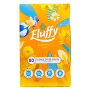 Fluffy Tumble Dryer Sheets Morning Sun Pack of 80's