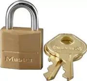 NEW MASTER LOCK 120D SOLID BRASS KEYED PADLOCK 5/32" X 7/16" 6104509