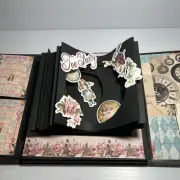 Handmade Flip Photo Album Alice In Wonderland 8x9