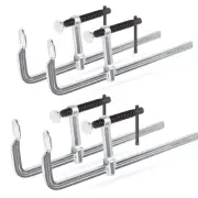 4-Pack Welding Bar Clamps 12 Inch, Drop Forged Steel Bar Clamps Throat Depth ...