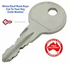 Suits THULE Roof Rack or Pod Lock Key Cut to Code Number FREE POST