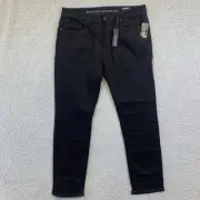 Buffalo David Bitton 1972 Ash x Skinny Stretch Black Jeans Men's Size 36 x 32