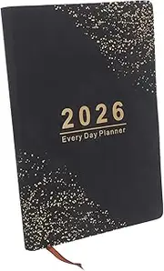 HONMEET Thick Daily Appointment Book with Rounded Corners Academic Organizer for Use for Christmas Year Birthdays