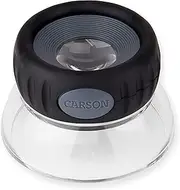 Carson LumiLoupe Plus 5.5X Power, 10.5X Power or 17.5X Power Focusable Stand Loupe Magnifiers (LO-06, LO-10, LO-15)