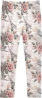 [Joisal] Cute Pet Paw Pattern Girls Legging, Ideal for Yoga Pants for Girls, Girls Slim Leggings, 4t Leggings
