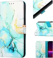 [PONRFEKT] for OnePlus 11 Painted Case,Shockproof Case Cover with Card Holder and Kickstand,3D Painted PU Leather Magnetic Flip Wallet Phone Cover,LS003