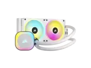 CORSAIR iCUE LINK H100i 240mm AIO Liquid CPU Cooler White QX120 RGB Fans
