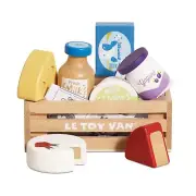Honeybee Market Wooden Eggs Dairy Crate Pretend Play Toy for Kids