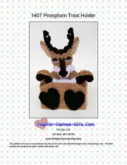 Pronghorn Antelope Treat Holder- Plastic Canvas Pattern or Kit