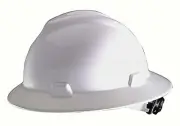 Safety Works Full Brim Hard Hat, White, 10006318