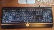 Wired Keyboard And Mouse Combo Large Print Light Up Keyboard USB Silent Wired