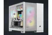 CORSAIR 2500D Airflow Tempered Glass mATX, ATX Mid-Tower, White Dual Chamber case 2024