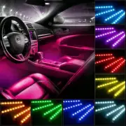 Glow LED Interior Car Kit Under Dash Floor Seats Accent Light Full Color