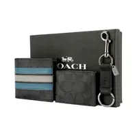 在飛比找樂天市場購物網優惠-COACH蔻馳 3 IN1Wallet Logo紋禮盒帶可抽