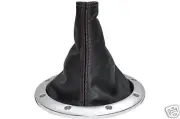 FITS AUDI TT LEATHER GEAR GAITER SHIFT BOOT D RED ST 98-06 CUSTOM NEW MADE IN UK (for: Audi)